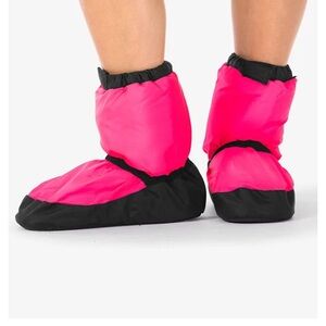 Bloch Warm Up Shoes Boots Dance Ballet Size Girls Medium hot pink Irina and Max